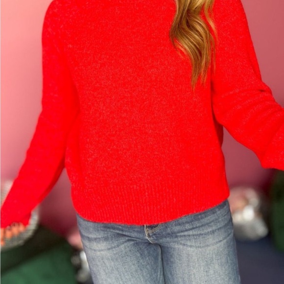 Women's Vibrant Red Sweater - Picture 2 of 7